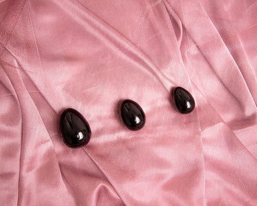 Black Obsidian Yoni Egg - Shadow: Balances the Root Chakra